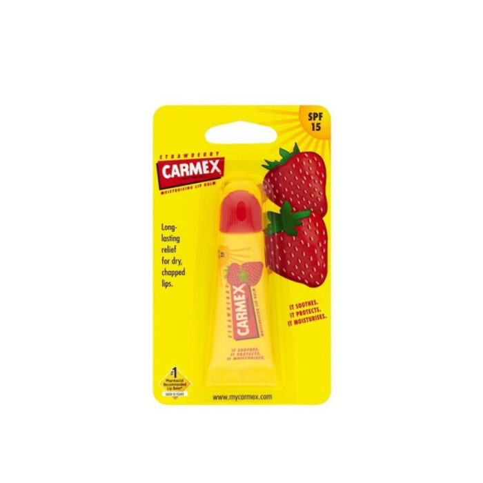 carmex moisturizing lip balm strawberry spf15 10g