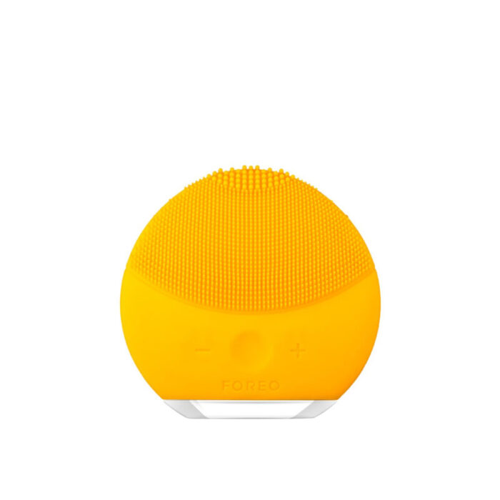 foreo lunatm mini 2 facial cleansing device sunflower yellow