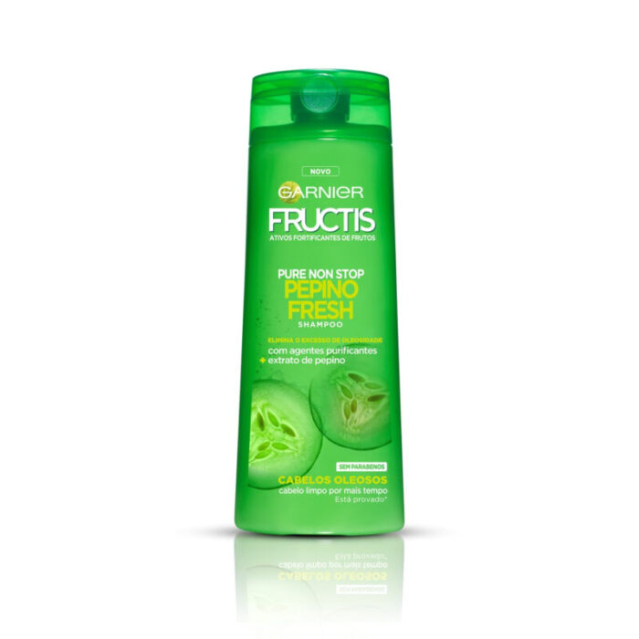 garnier fructis pure non stop cucumber fresh fortifying shampoo 400ml