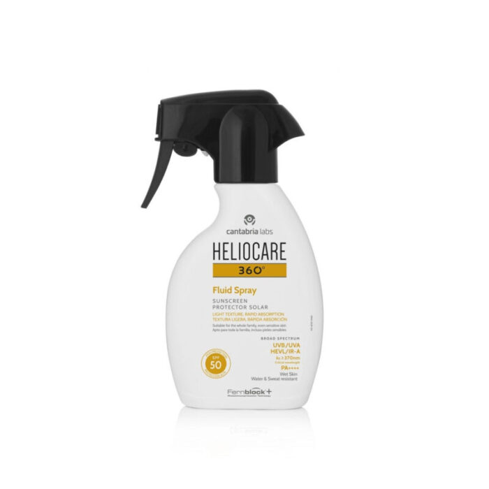 heliocare 360 fluid spray sunscreen spf50 250ml