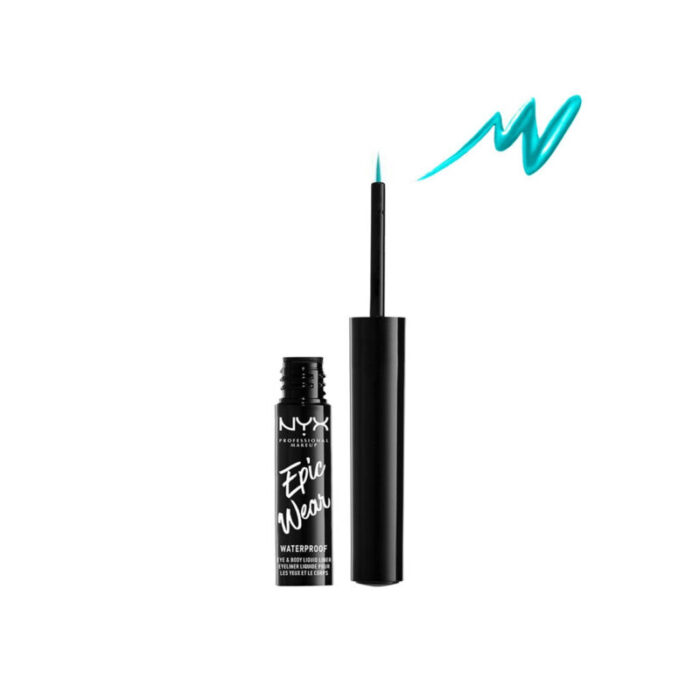 nyx pro makeup epic wear liquid liner teal metal 3 5ml