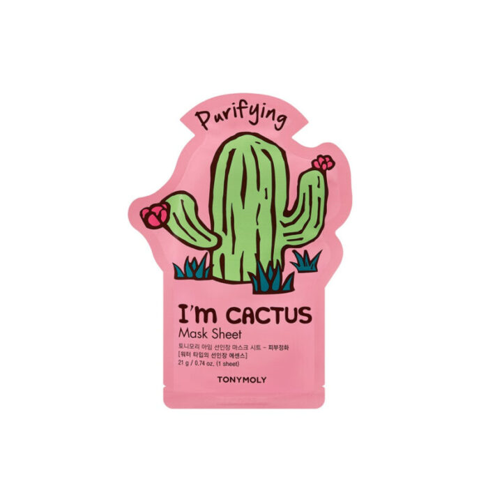 tonymoly i m cactus purifying mask sheet 21g