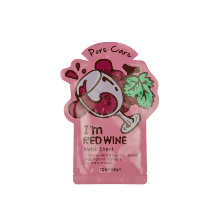 tonymoly i m red wine pore care mask sheet 21g