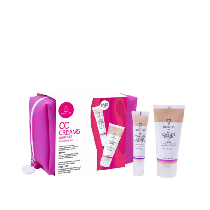 youth lab cc creams value set normal dry skin bag