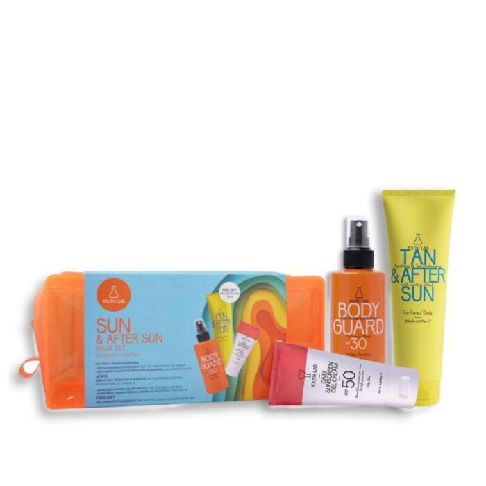 youth lab sun after sun value set combination oily skin bag